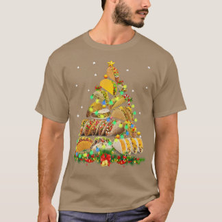 Divertido árbol de navidad de tacos suéter Navidad