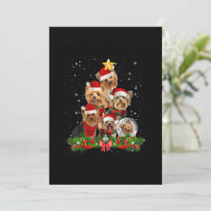 Divertido árbol de navidad del perro horrible en Y
