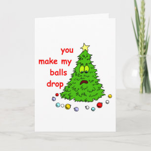 Divertido árbol de Navidad haces que mis bolas dej