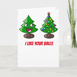 Divertido árbol de Navidad - ME GUSTAN TUS BOLAS