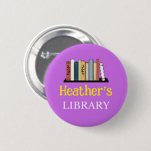 ¡DIVERTIDO! Botón - Biblioteca - Personalizada - A