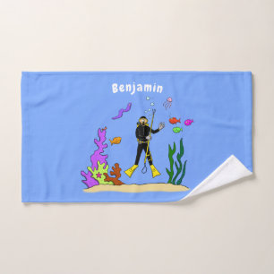 Divertido buceador de scuba y personalizado de cri