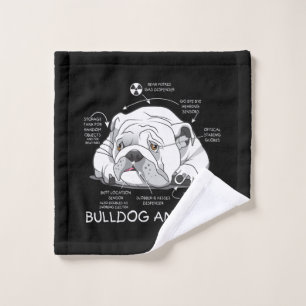 Divertido Bulldog inglés anatomía biología de p