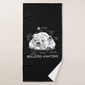 Divertido Bulldog inglés anatomía biología de perr