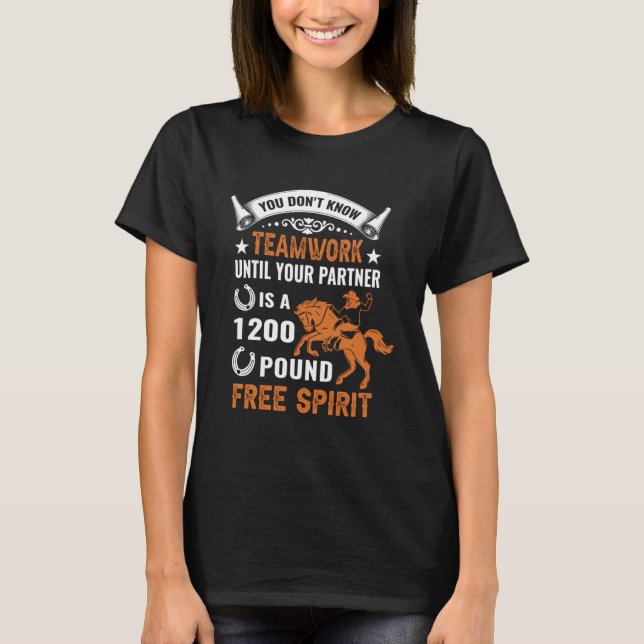 Divertido caballo dice Viejo Caballo Camisa Ecuest (Anverso)