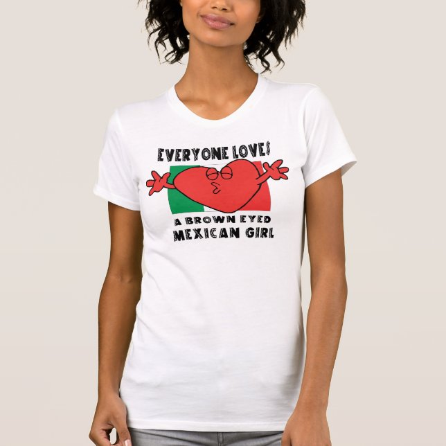 Divertido cada uno ama una camiseta mexicana del (Anverso)