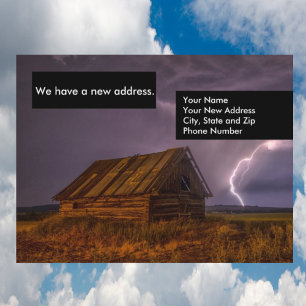 Divertido cambio de dirección tarjeta de envío pos