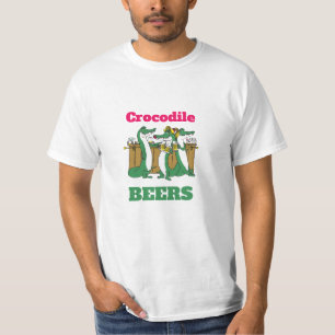 ¡DIVERTIDO! Camiseta Crocodile BEERS - Divertido