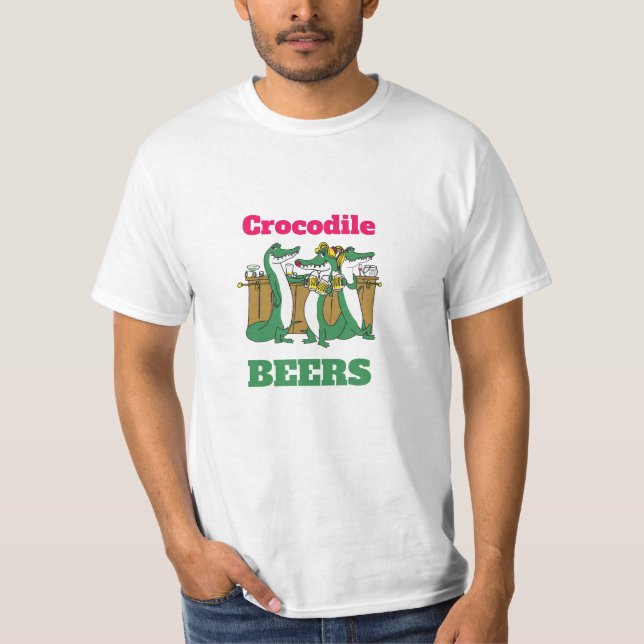 ¡DIVERTIDO! Camiseta Crocodile BEERS -  Divertido (Anverso)