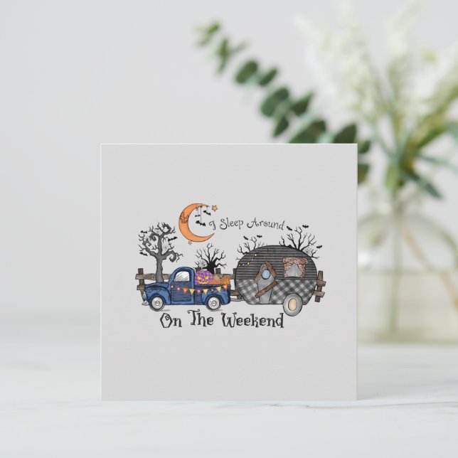 Divertido campamento de Halloween (Anverso de pie)