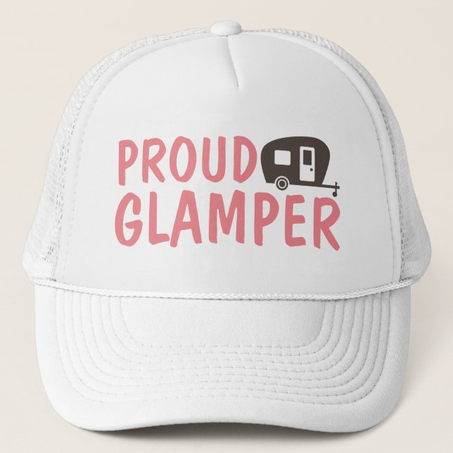 Divertido camping Glamping Gorra para las mujeres (Anverso)