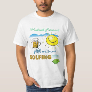 ¡DIVERTIDO! Cerveza y golf - Camiseta Forcast de f