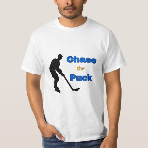 ¡DIVERTIDO! Chase the Puck - Camiseta de hockey