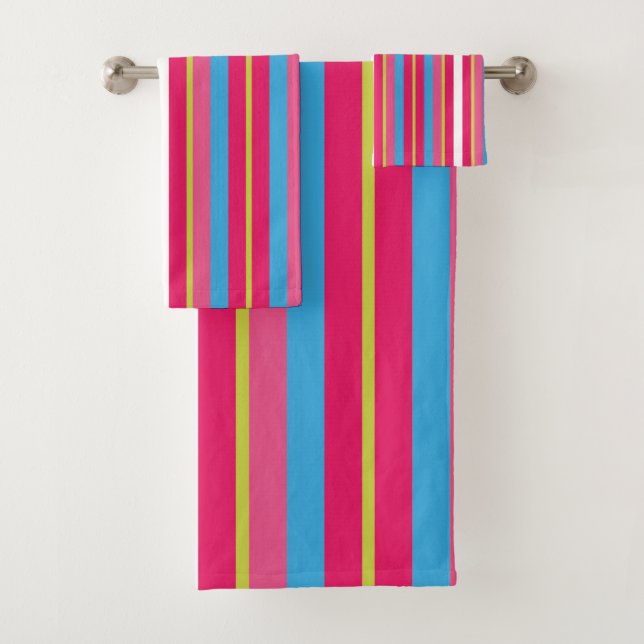 Divertido colorido Multi Stripes (In situ)