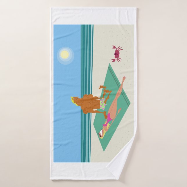 Divertido, colorido, Personalizado (Toalla de baño)