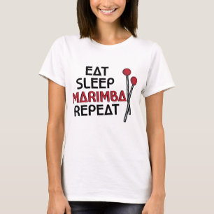 Divertido coma el Marimba de la camiseta de la