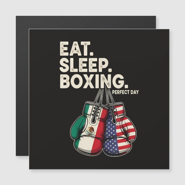 Divertido Comer Dormir Repetir Boxeo (Anverso/Reverso)