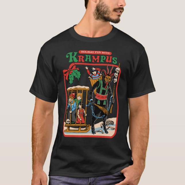Divertido con la camiseta clásica de Krampus (Anverso)