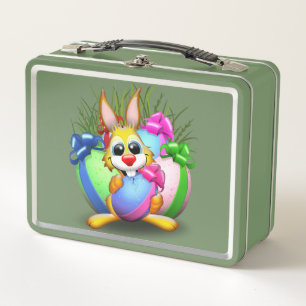 Divertido conejo de Pascua y un personaje lindo mo