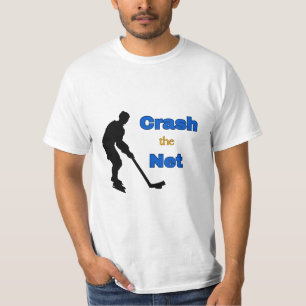 ¡DIVERTIDO! Crash en la red - Camiseta de hockey