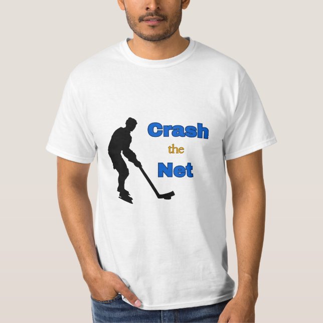 ¡DIVERTIDO! Crash en la red - Camiseta de hockey (Anverso)