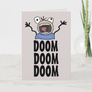 ¡DIVERTIDO CUERPO DE CUMPLEAÑOS! ¡DOOM! Tarjeta me