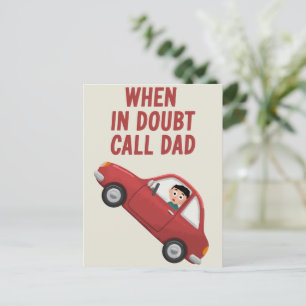Divertido cumpleaños de la tarjeta del padre cuand