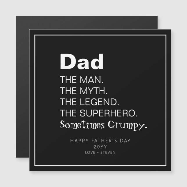 Divertido Día De Los Padres De Papá Diciendo Un Ma (Anverso/Reverso)