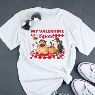 Divertido día de San Valentín para una camiseta de