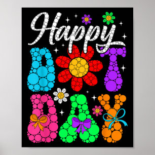Divertido día feliz Polka Dot Estudiantes de Arte 