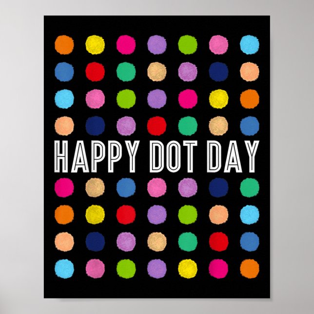 Divertido día feliz Polka Dot Estudiantes de Arte  (Frente)