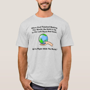 Divertido Dios es la camiseta de la izquierda