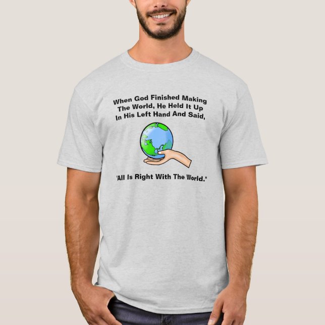 Divertido Dios es la camiseta de la izquierda (Anverso)