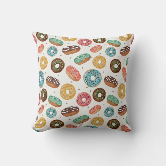 Divertido donut Imprimir almohada (Anverso)
