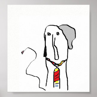 Divertido elefante de arte animal