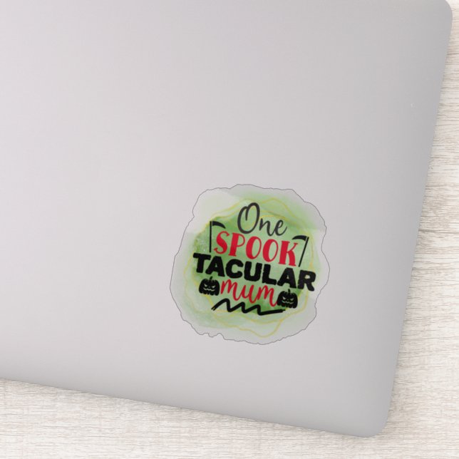 Divertido, espeluznante Pegatina de citas de Hallo (Detalle)