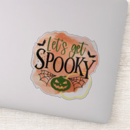 Divertido, espeluznante Pegatina de citas de Hallo