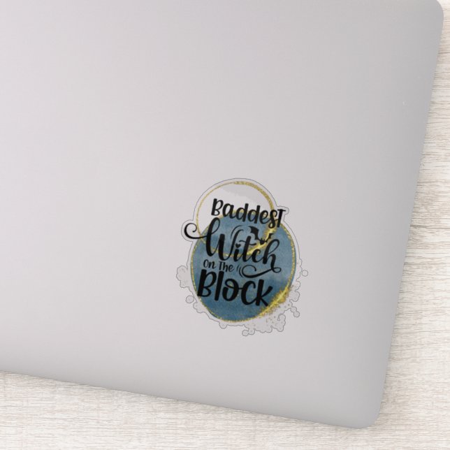 Divertido, espeluznante Pegatina de citas de Hallo (Detalle)