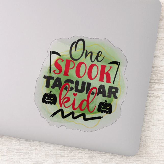 Divertido, espeluznante Pegatina de citas de Hallo (Detalle)