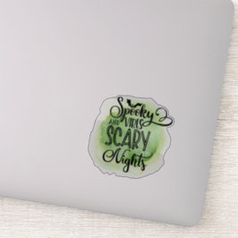 Divertido, espeluznante Pegatina de citas de Hallo