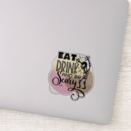 Divertido, espeluznante Pegatina de citas de Hallo