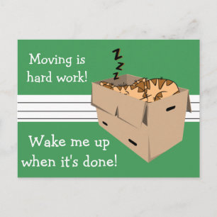 Divertido "estamos moviendo" nuevas invitaciones