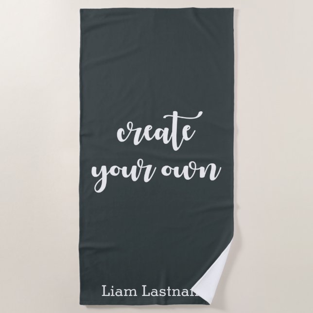 Divertido Fab Crea Tu Propia Toalla De Playa (Anverso)