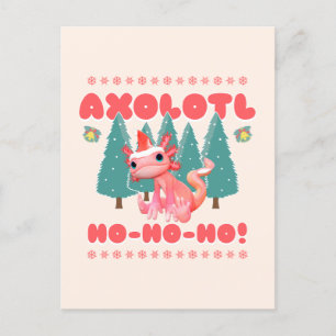 ¡Divertido Feliz Navidad Axolotl Ho-Ho-Ho!