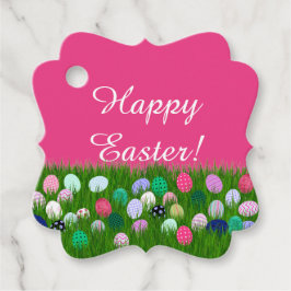 ¡Divertido Feliz Pascua! Etiquetas de Favor de Reg
