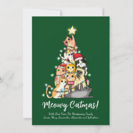 Divertido Gato Lindo de Catmas Árbol de Navidad