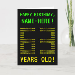 Divertido, Geeky, Nerdy, ¡63 AÑOS! Tarjeta de cump