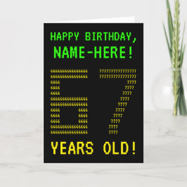 Divertido, Geeky, Nerdy, ¡67 AÑOS! Tarjeta de cump