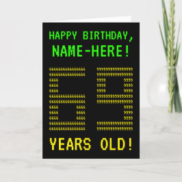 Divertido, Geeky, Nerdy, ¡69 AÑOS! Tarjeta de cump
