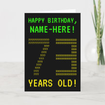 Divertido, Geeky, Nerdy ¡73 AÑOS! Tarjeta de cumpl